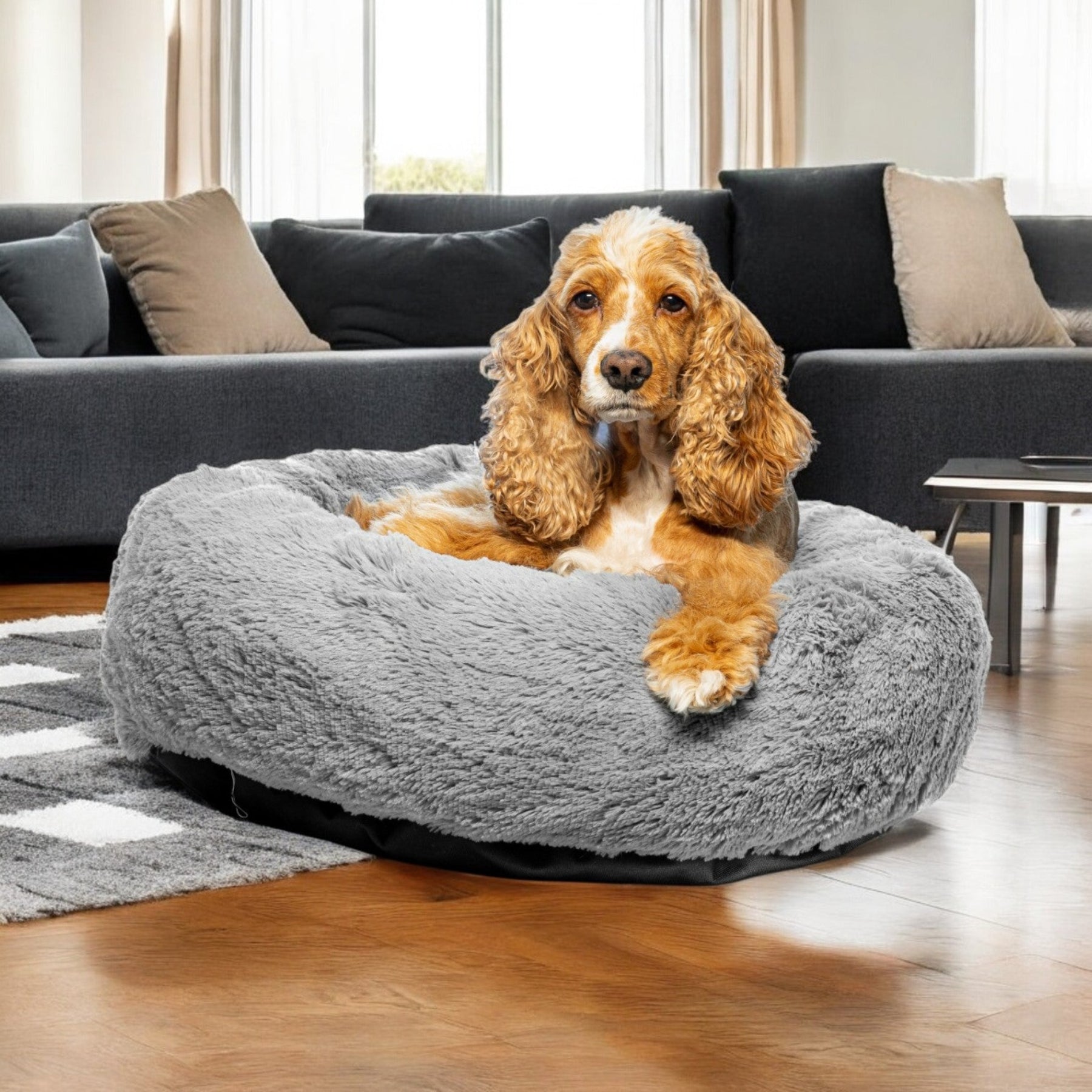 Cama Fluffy Redonda para Mascotas