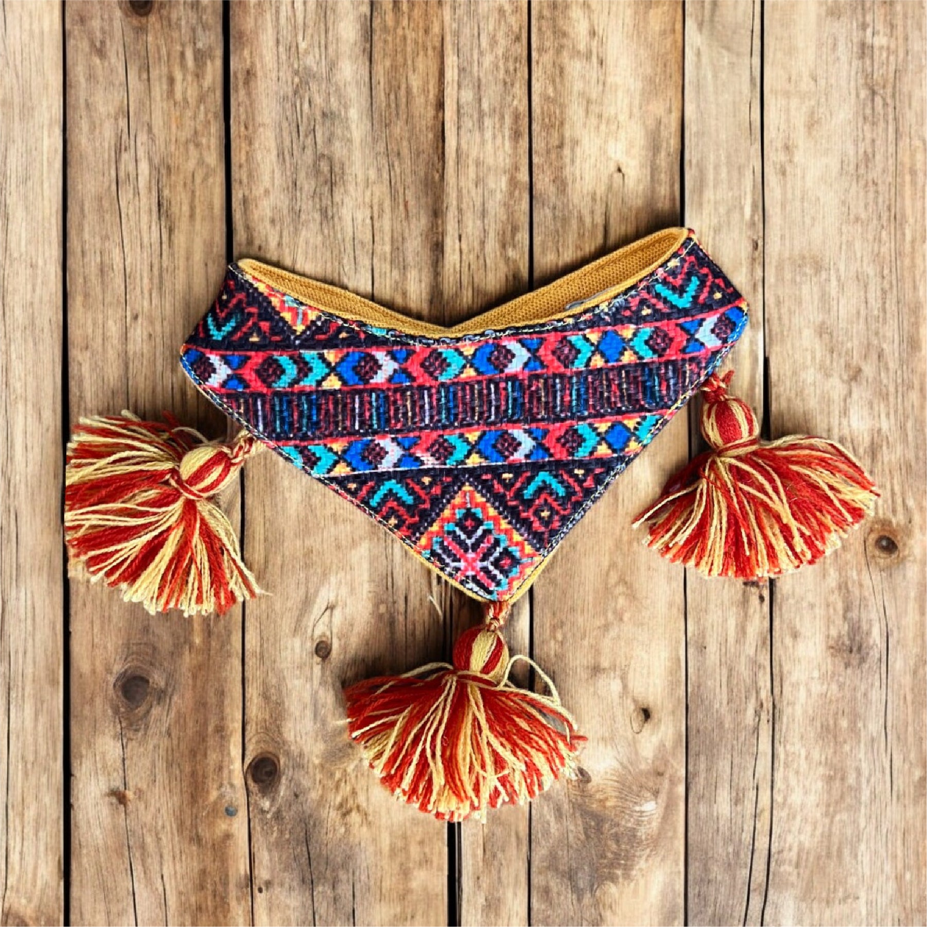 Bandana Artesanal Reversible para Mascotas
